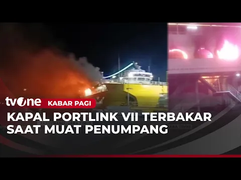 Kapal Penumpang Portlink VII Terbakar, Diduga Akibat Korsleting