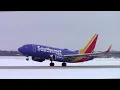 Snowy Plane Spotting at Grand Rapids International Airport GRR