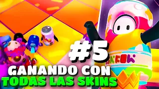 *AGUA ARCOIRIS* | GANANDO CON TODAS LAS SKINS DE FALL GUYS #5