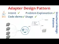Adapter Design Pattern in Java Structural Design Pattern