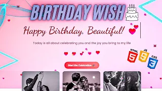 Birt ay wishes using HTML code birt ay website HTML