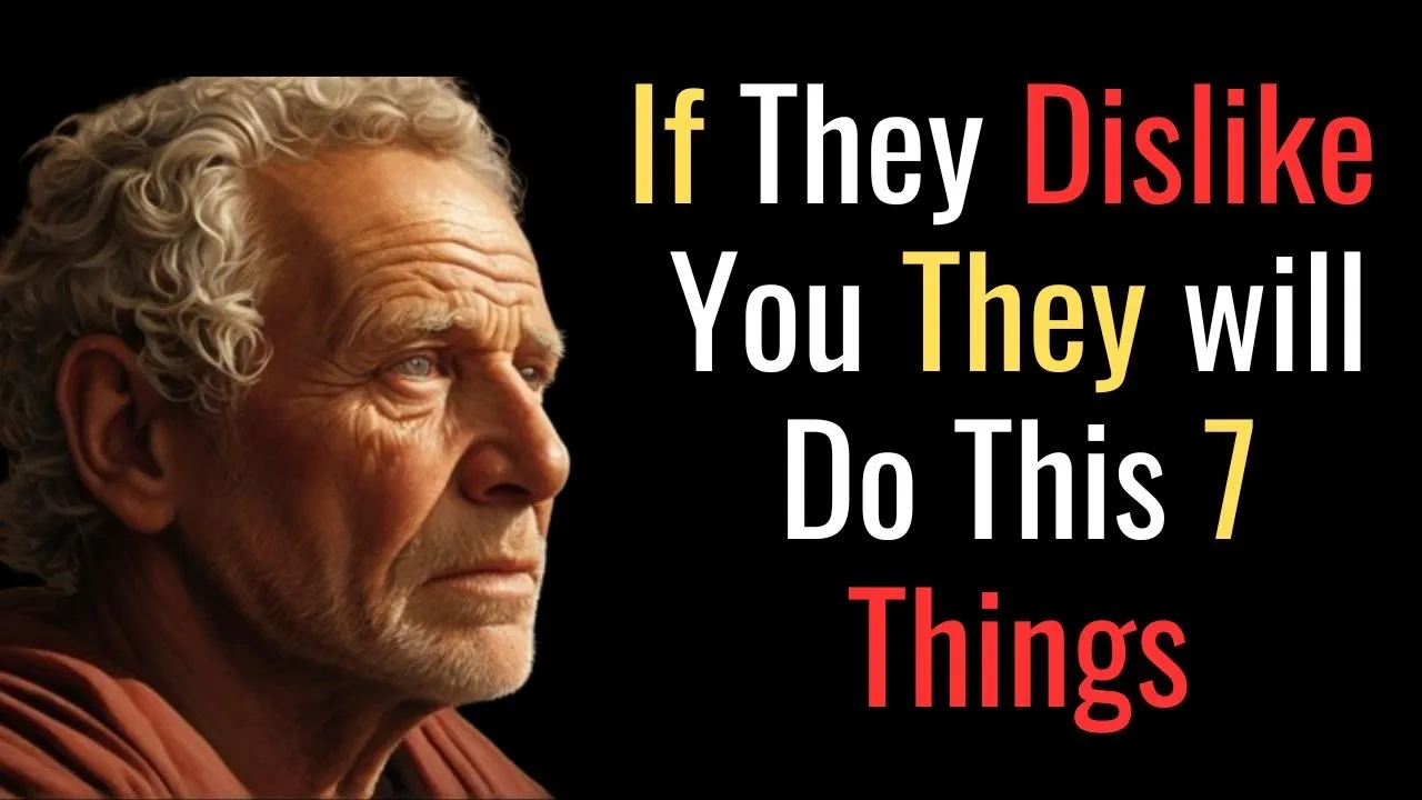 Outline Video 7 Signs That Someone Dislikes You and is Hiding it | STOIC PHILOSOPHY