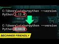 How to Change Default Python Version on Windows 2023
