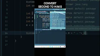 Java Program to Convert Seconds into Hours Minutes Seconds Java Tutorial