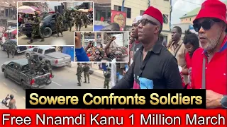 free nnamdi kanu sowere confront military in aba