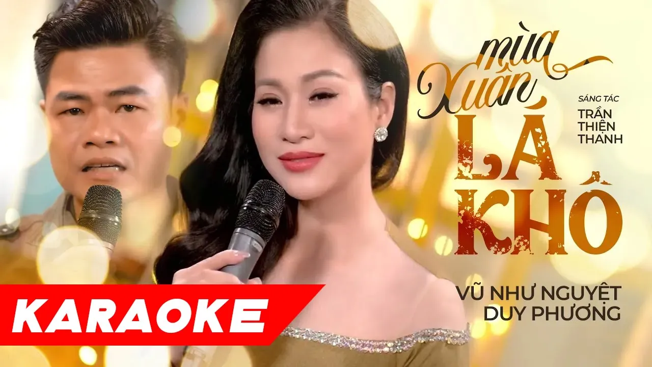 [KARAOKE XUÂN 2024] - MÙA XUÂN LÁ KHÔ - VŨ NHƯ NGUYỆT u0026 DUY PHƯƠNG | KARAOKE SONG CA