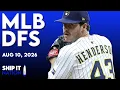 MLB DFS Process DraftKings FanDuel Picks Plays Slate Breakdown Monday 26