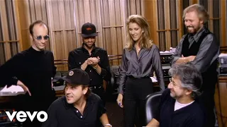 c line dion immortality feat bee gees studio session lets talk about love 