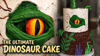 How I Made This Dinosaur Cake!