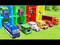 Download Lagu TRANSPORTING BUS, FIRE DEPARTEMENT, FIRE TRUCK, POLICE CAR WITH CARRIER TRUCK | Farming Simulator 22