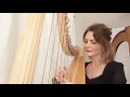 See Amid the Winter's Snow - Lady and a Harp