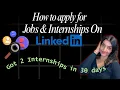 How I Earned 15 from LinkedIn Internships 4-Step Outreach Strategy