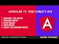 RxJS Subject in angular 13 Observable vs Subject Behavior Subject ReplaySubject AsyncSubject