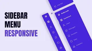 Responsive Sidebar Menu Using HTML CSS And JAVASCRIPT Dashboard Sidebar Menu