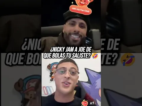 Nicky Jam le dice a su hijo Joe ¿De que B0las Tu saliste?  #nickyjam #daddyyankee #reggaeton