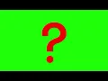 Green Screen Question Mark Animation copyright free