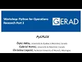 Python for Operations Research Part 2 PyCPLEX 2020
