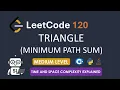LeetCode 120 Triangle Minimum Path Sum C Java Python Solution Medium Level