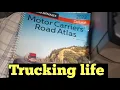 How to use a Truckers road atlas NEW TRUCK DRIVERS OTR trucking life