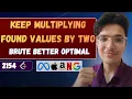 Keep Multiplying Found Values by Two LeetCode 2154 Brute Better Optimal Solution