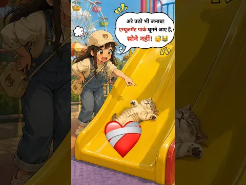 Amusement Park Mein Bhi Sone Laga Ye Cat 😴😂