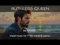 Lagu RUTHLESS QUEEN by Kayak - Sheet music for TTBB voices \u0026 piano