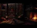 Download Lagu Calm Rainy Autumn Evening🌧️🍂Ancient Castle Lights,Rainfaill \u0026Fireplace Sounds | Restful Sleep\u0026 Relax