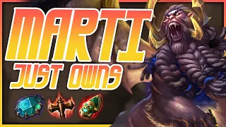 MARTICHORAS WITH THIS BUILD FRAGS - SMITE Ranked Conquest Season 10