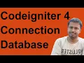 How to Connect database in Codeigniter 4 Database setup in Codeigniter 4 database configuration