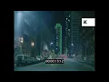 1980s Dallas POV Driving Downtown Night 35mm