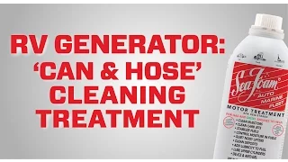 The best way to clean a RV generator engine shows Onan in demo