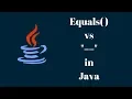 Equals Method Vs Operator