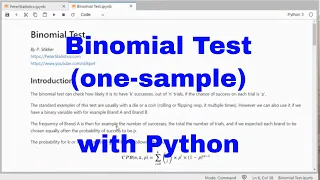 Python - Binomial Test
