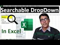 How To Create Searchable Drop Down List In Excel Searchable data validation in excel