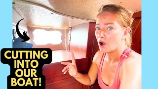 ⛵️Hallberg Rassy 352 Sailboat Portlight Installation (part 2) NOT SO EASY