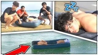 We Put His BED In The OCEAN...
