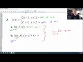 One-Sided Limits with Algebra and Piecewise Functions
