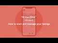 TEAMLINK Agent 2 - HOW TO START AND MANAGE YOUR LISTINGS