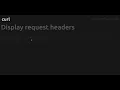 Display request headers