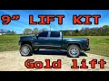 18 YEAR OLD KID GETS A NEW 9 FTS LIFT KIT FOR HIS 2018 GMC SIERRA POWDER COATED W TRAIN HORN