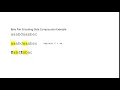 Byte Pair Encoding for Data Compression Example