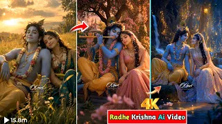 trending ai 4k radha krishna video editing radhe krishna ai video kaise banaye viral ai krishna 