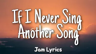 If I Never Sing Another Song Matt Monro Lyrics 