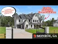 Living In Monroe GA Modern Masterpiece Home Tour Private Resort Atlanta New Homes