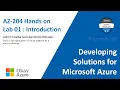 okay java AZ 204 Lab 01 Introduction