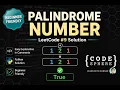 EASIEST Way to Check Palindrome Number Python LeetCode 9 CodeSphere Easy LeetCode