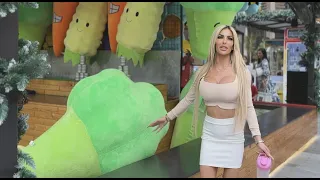 OMG Worlds BIGGEST Broccoli Autumn Blair at the Beach carnival in DUBAI
