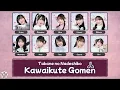 Lagu [Color Coded] Takane no Nadeshiko (高嶺のなでしこ) - Kawaikute Gomen (可愛くてごめん) / HoneyWorks Lyrics JPN/IDN