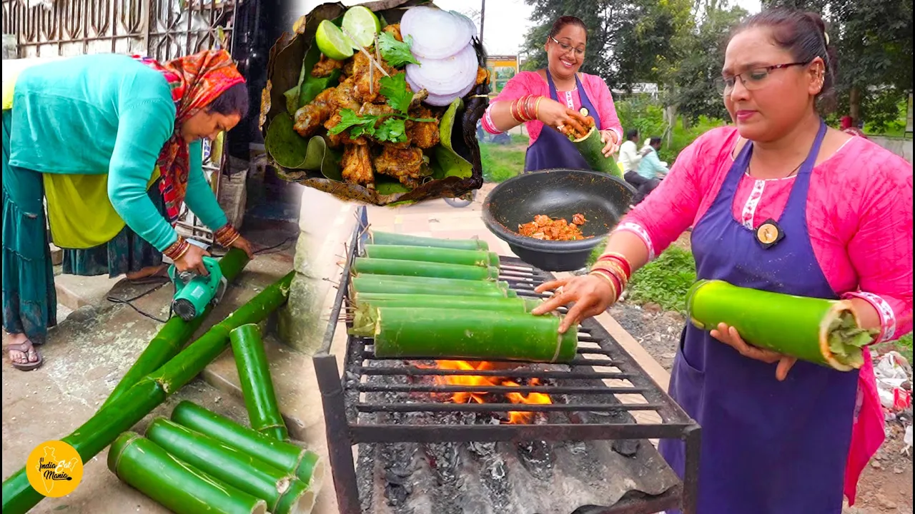 Araku Valley Hardworking Gulshan Aunty Ka Adivasi Style Bamboo Chicken Rs. 300/- l Araku Food Tour