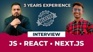 Frontend Engineer Mock Interview 3 YOE JavaScript React Next js Real Interview